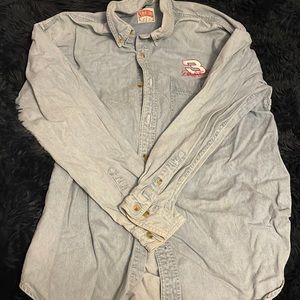 Dale earnhardt denim long sleeve button up